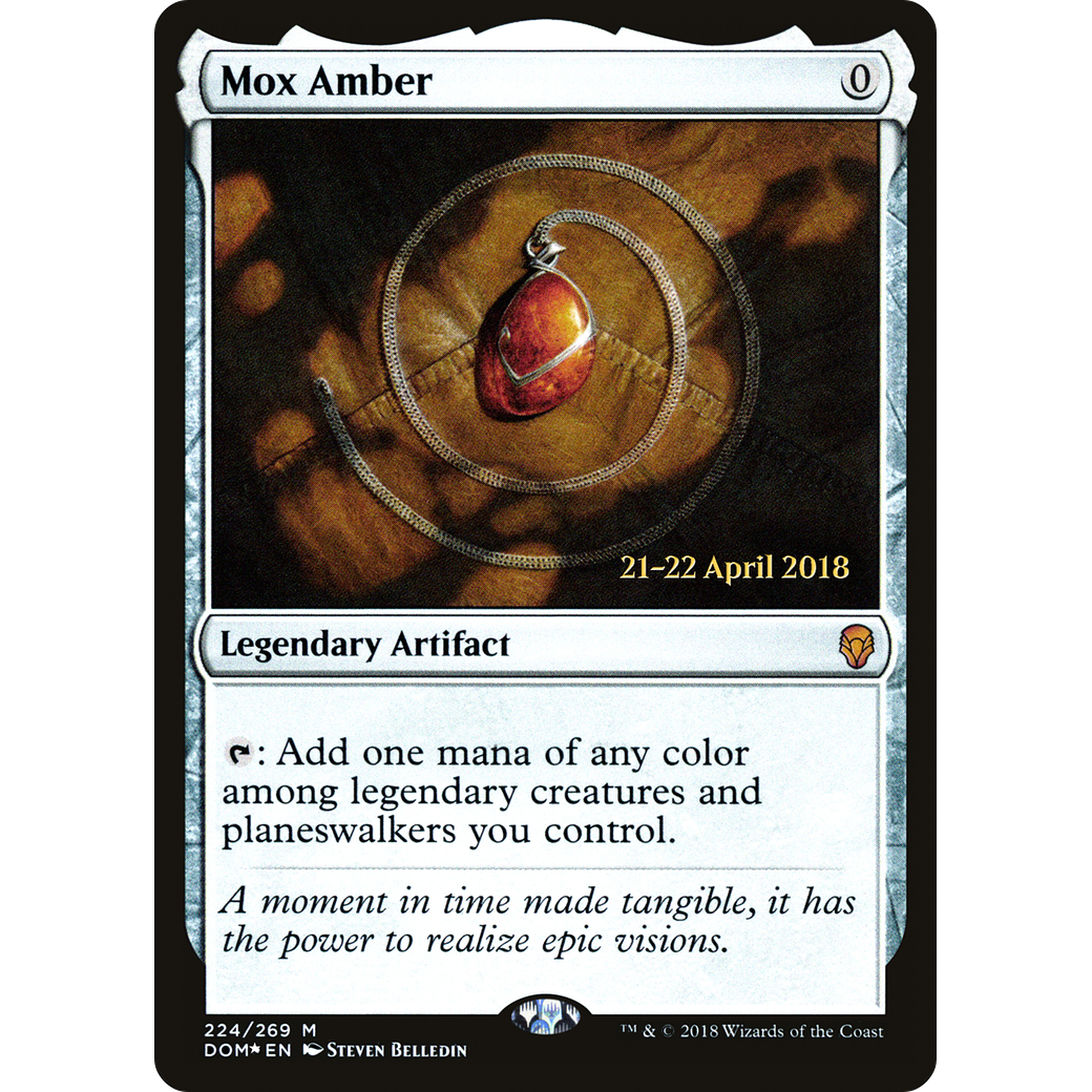 Mox Amber (PRE-224) - Dominaria Promos Foil
