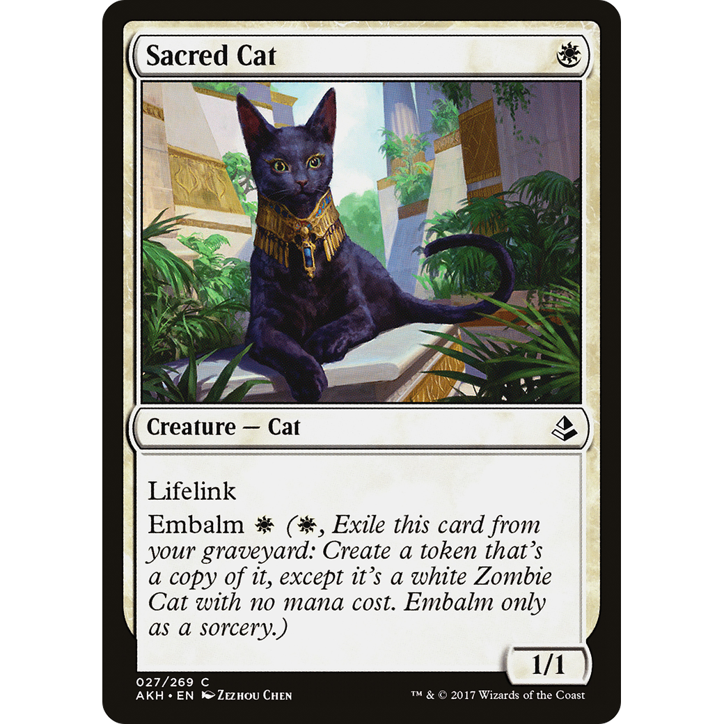 Sacred Cat (AKH-027) - Amonkhet