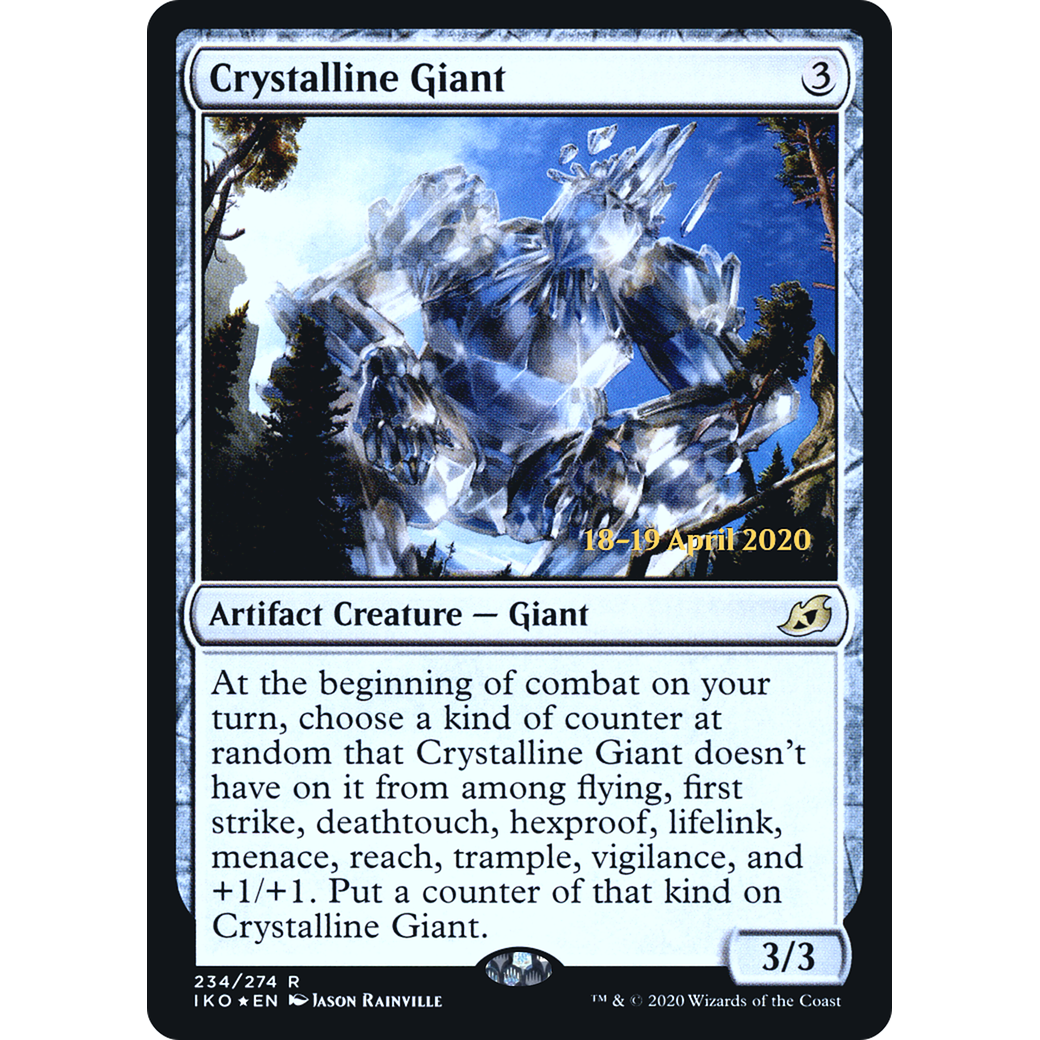 Crystalline Giant (PRE-234) - Ikoria: Lair of Behemoths Promos Foil