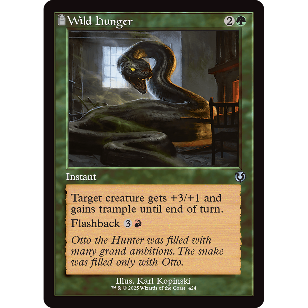 Wild Hunger (INR-424) - Innistrad Remastered: (tombstone) Foil