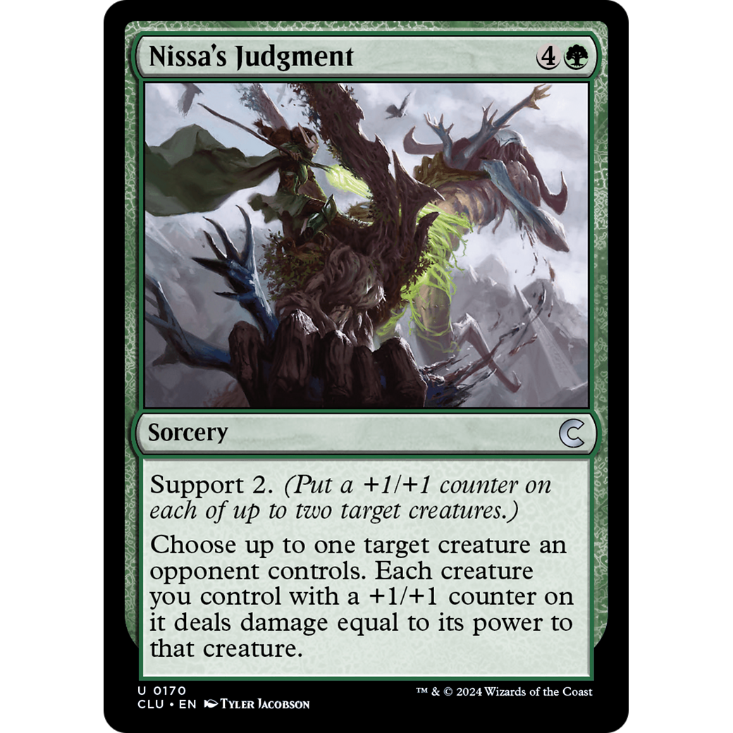 Nissa's Judgment (CLU-170) - Ravnica: Clue Edition