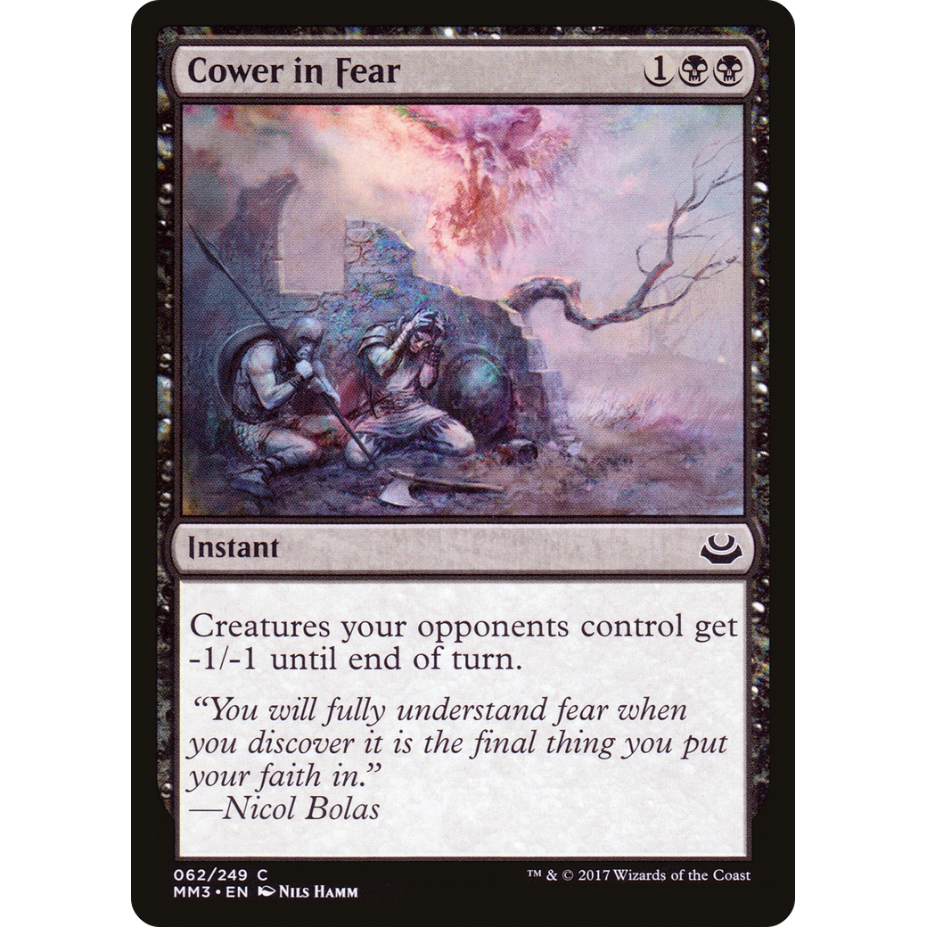 Cower in Fear (MM3-062) - Modern Masters 2017
