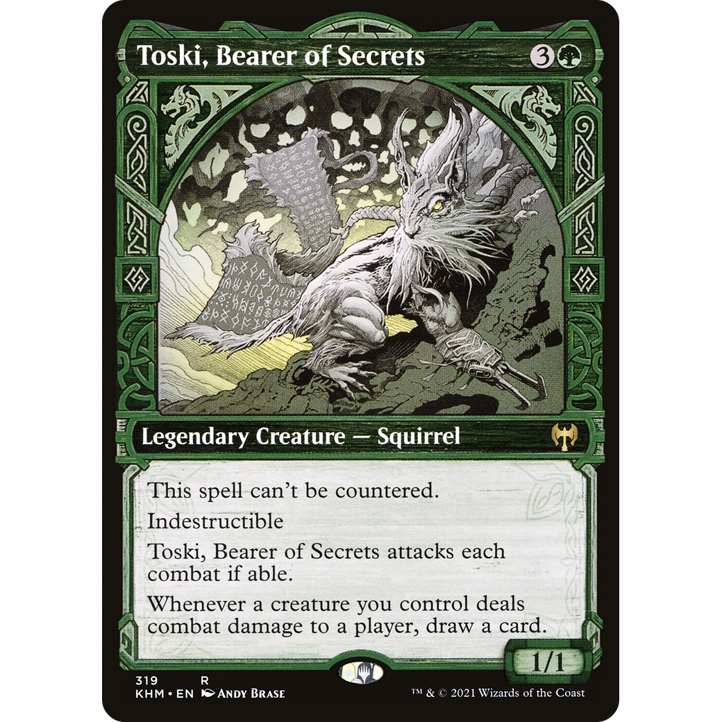 Toski, Bearer of Secrets (Showcase) (KHM-319) - Kaldheim: (Showcase) Foil