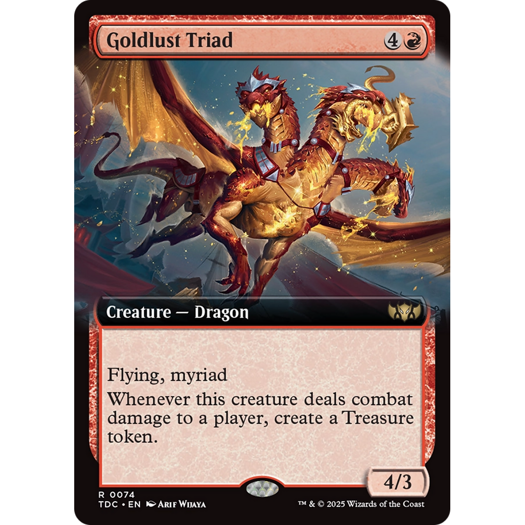 Goldlust Triad (TDC-074) - Commander: Tarkir: Dragonstorm: (Extended Art)