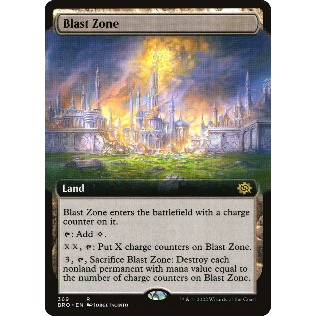Blast Zone (Extended Art) (BRO-369) - The Brothers' War: (Extended Art) Foil