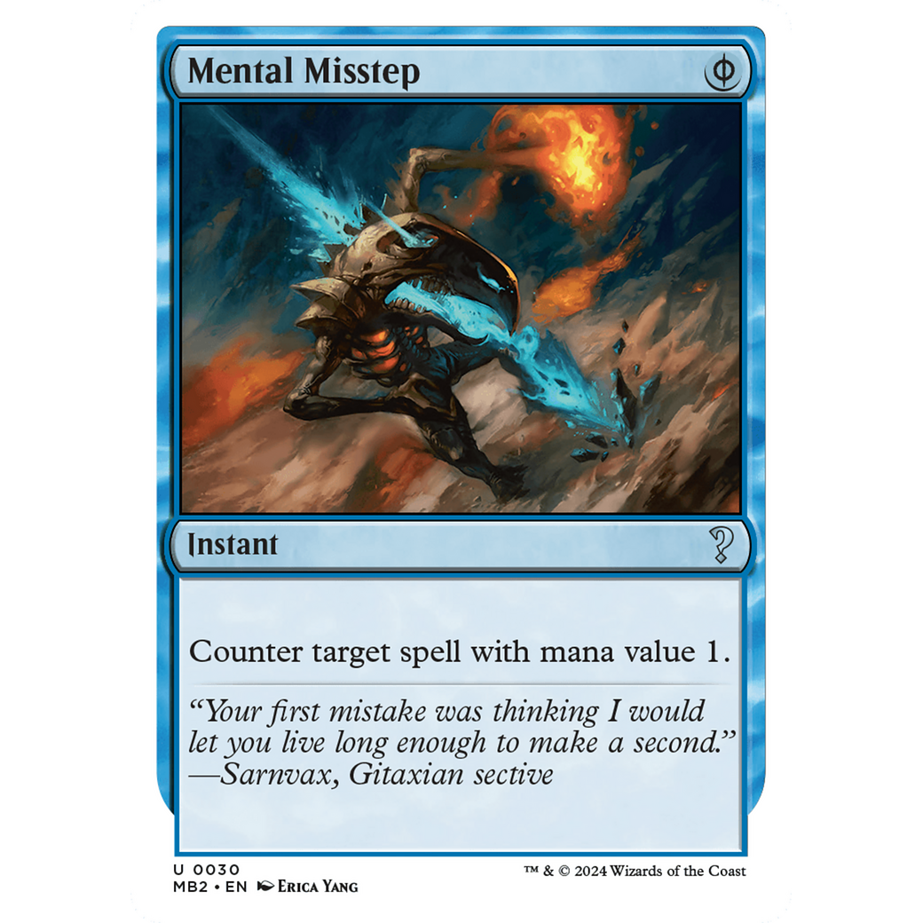 Mental Misstep (White Border) (MB2-030) - Mystery Booster 2