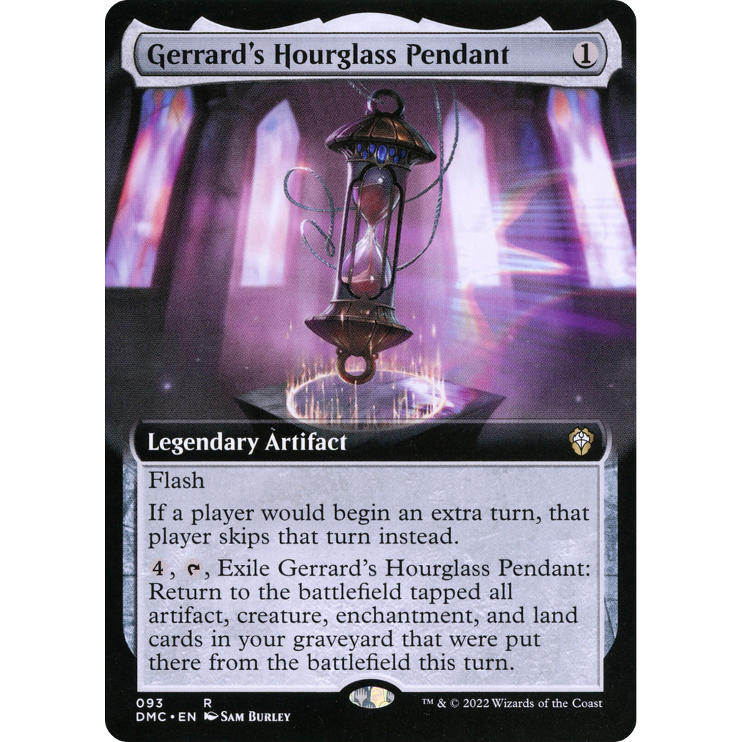 Gerrard's Hourglass Pendant (Extended Art) (DMC-093) - Dominaria United Commander: (Extended Art)