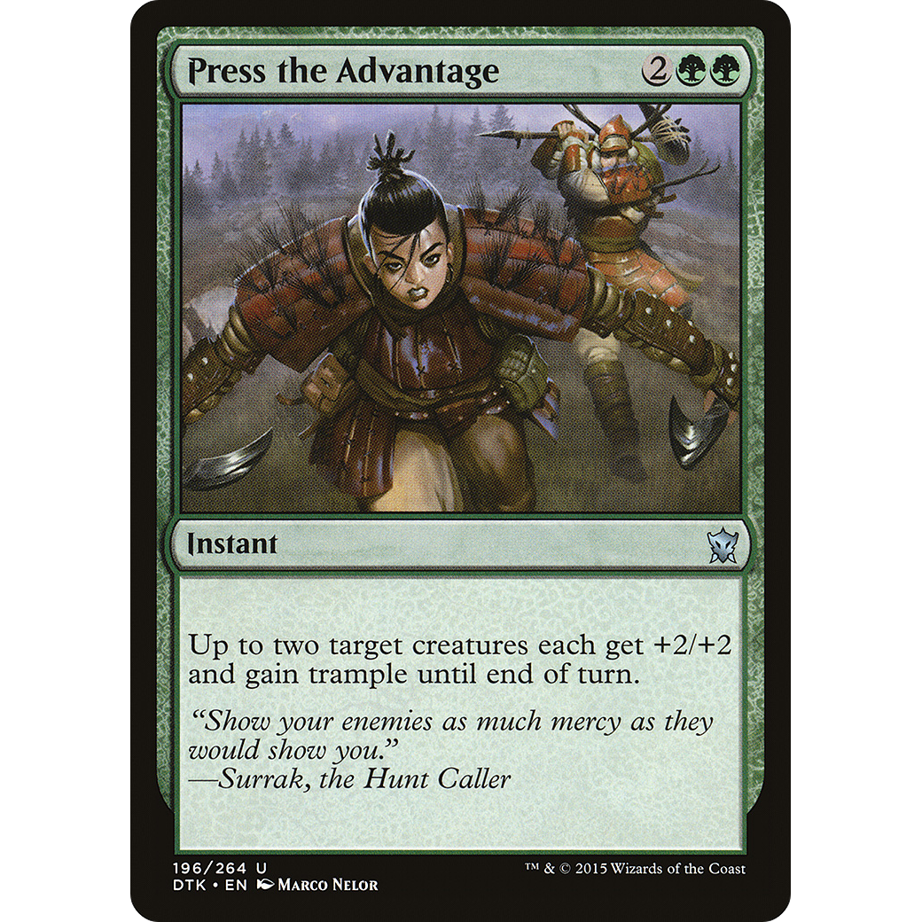 Press the Advantage (DTK-196) - Dragons of Tarkir Foil