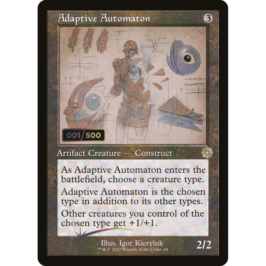 Adaptive Automaton (Schematic) (Serial Numbered) (BRR-064) - The Brothers' War Retro Artifacts Foil