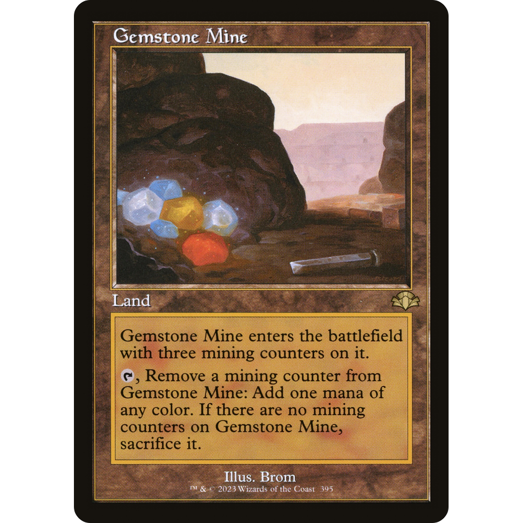 Gemstone Mine (Retro Frame) (DMR-395) - Dominaria Remastered
