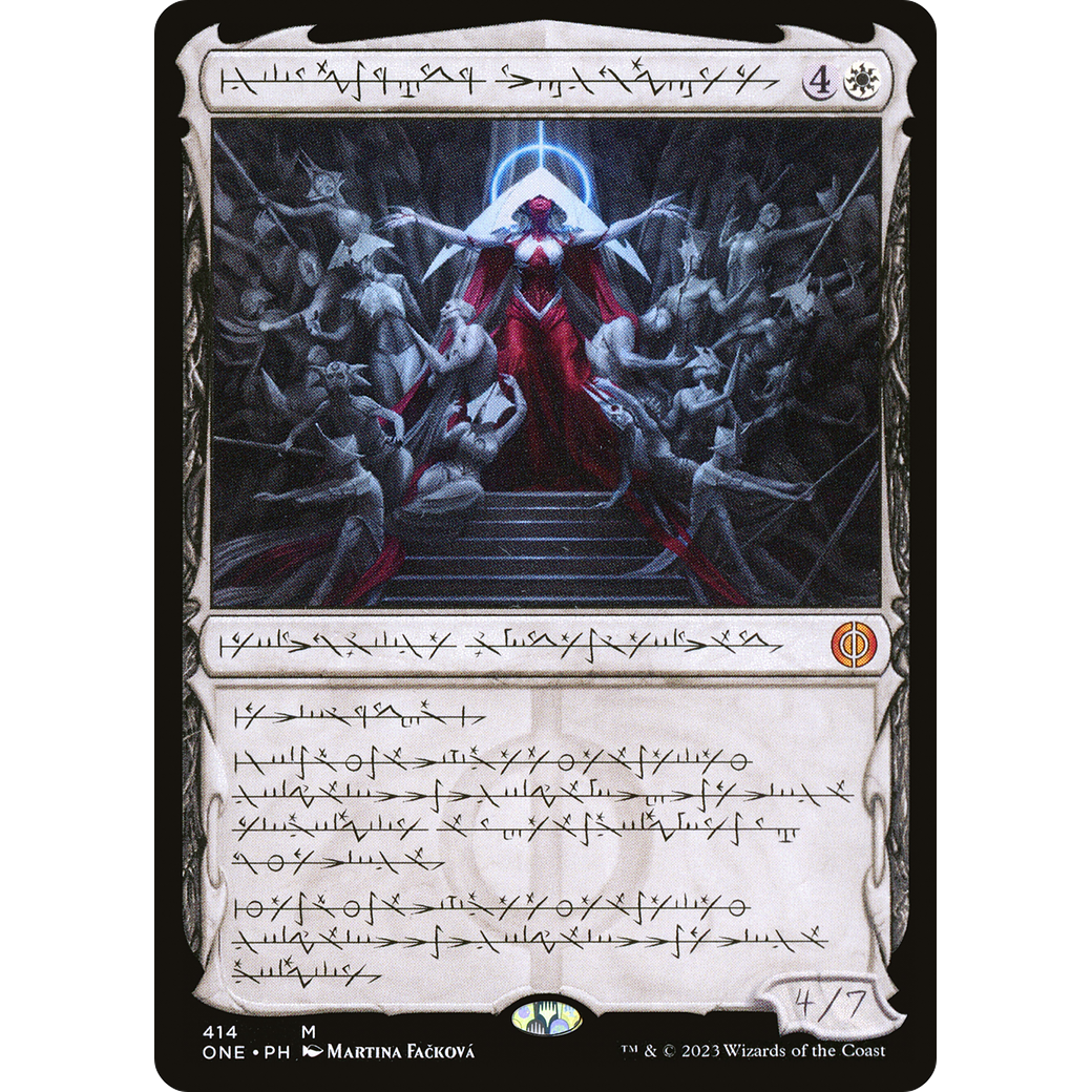 Elesh Norn, Mother of Machines (ONE-414) - Phyrexia: All Will Be One: (Showcase) Foil