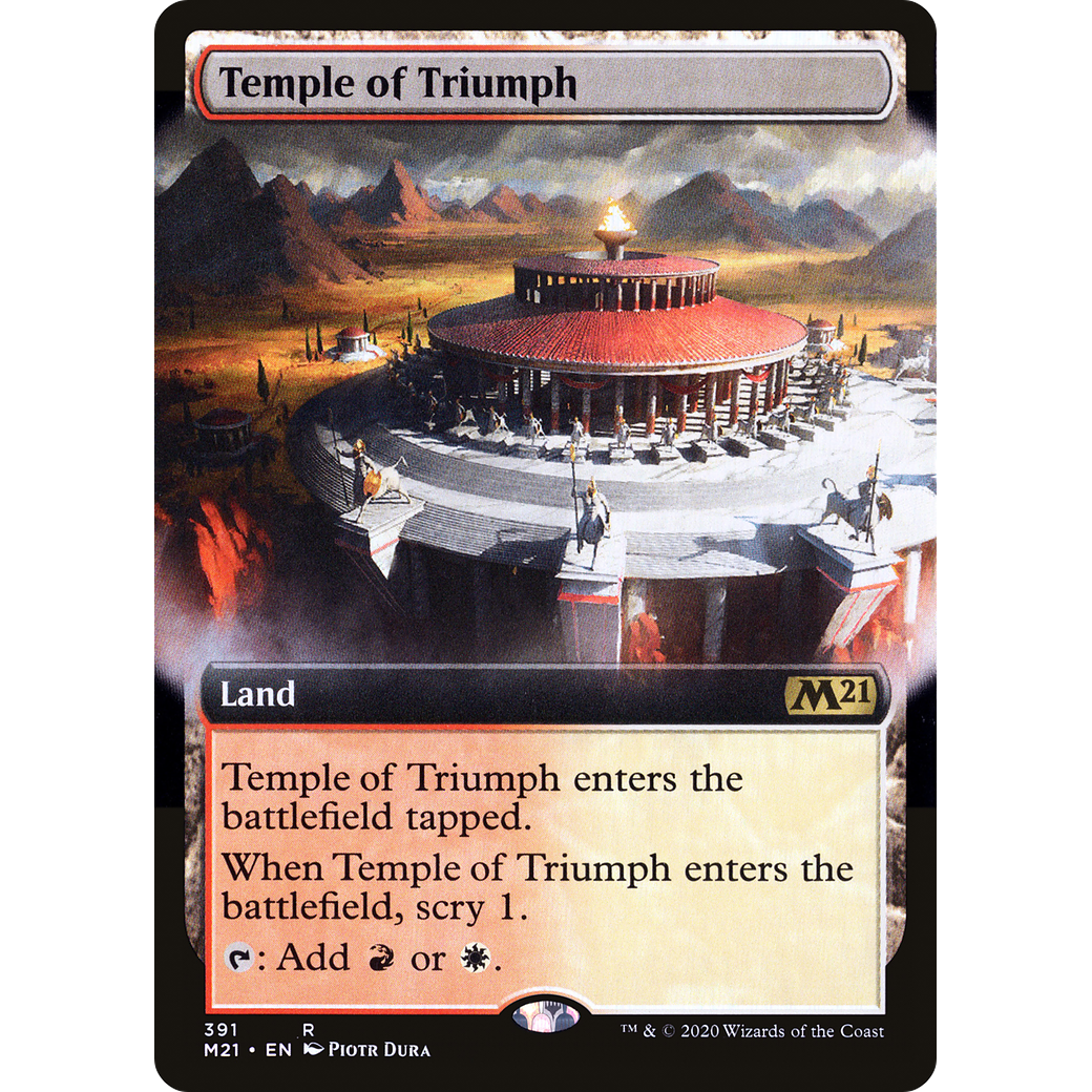 Temple of Triumph (Extended Art) (M21-391) - Core Set 2021: (Extended Art) Foil