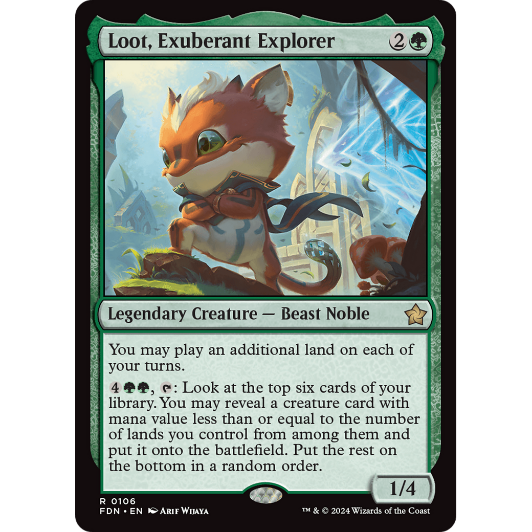 Loot, Exuberant Explorer (FDN-106) - Foundations Foil