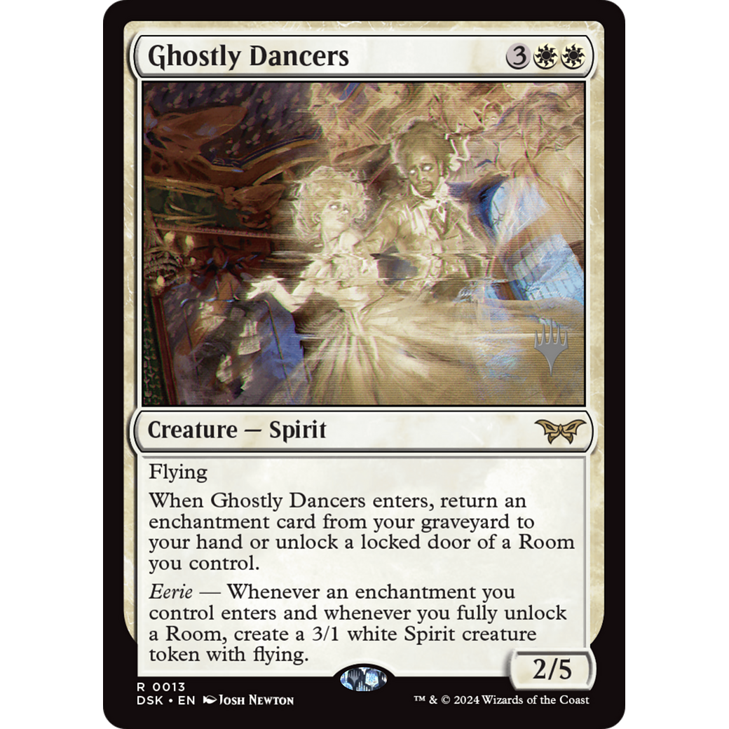 Ghostly Dancers (PPDSK-13P) - Duskmourn: House of Horror Promos