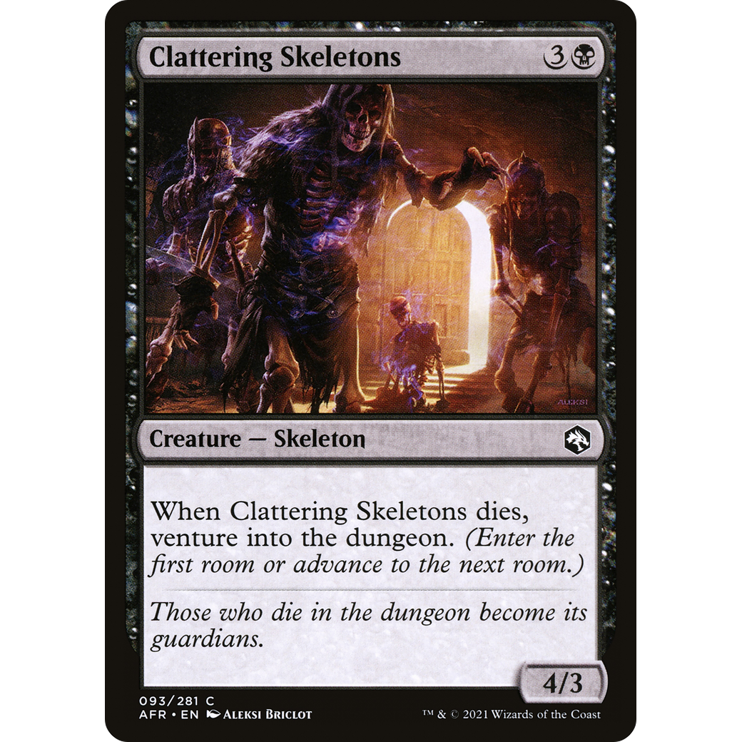 Clattering Skeletons (AFR-093) - Adventures in the Forgotten Realms Foil
