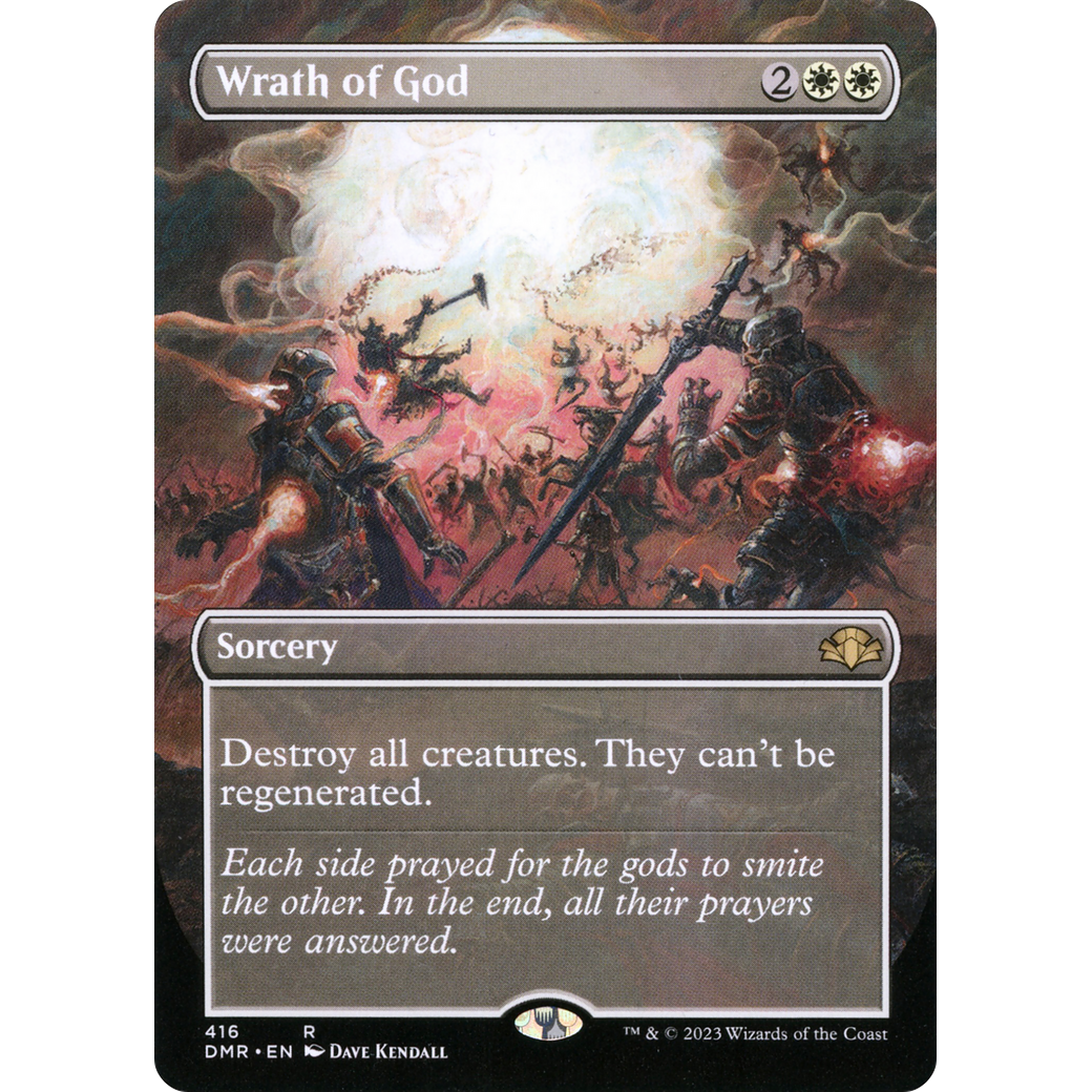 Wrath of God (Borderless) (DMR-416) - Dominaria Remastered (Borderless) Foil