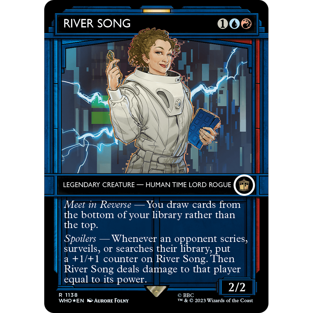 River Song (Showcase) (Surge Foil) (WHO-1138) - Doctor Who: (Showcase) (Borderless) Foil
