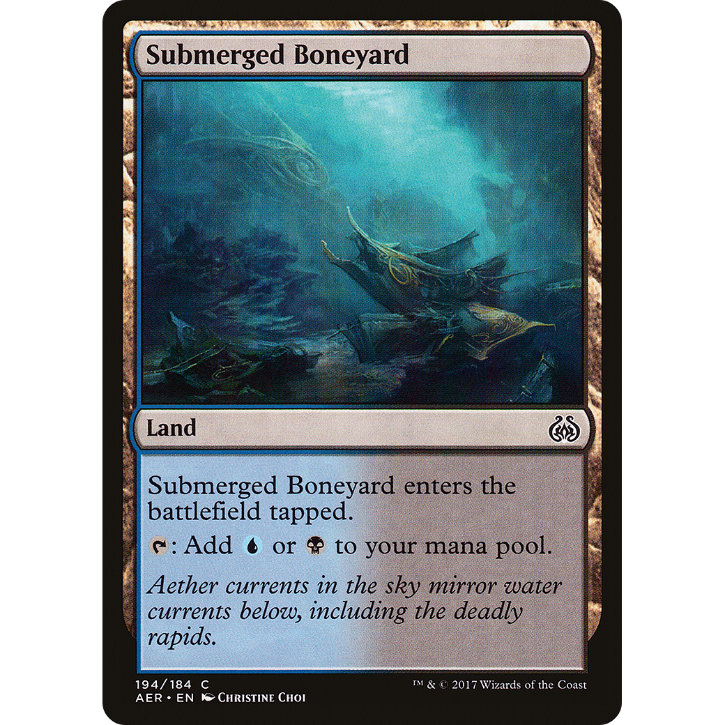 Submerged Boneyard (AER-194) - Aether Revolt Foil