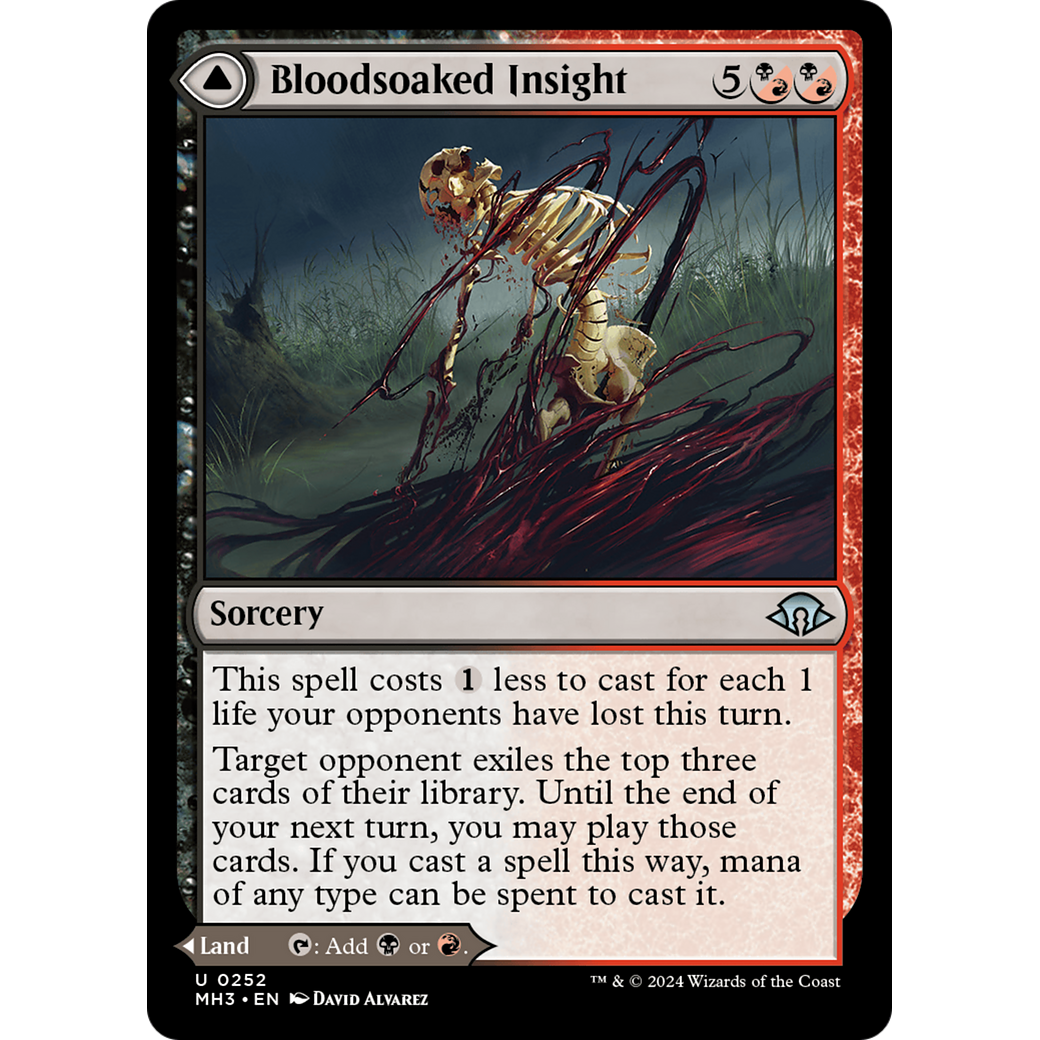 Bloodsoaked Insight // Sanguine Morass (MH3-252) - Modern Horizons 3