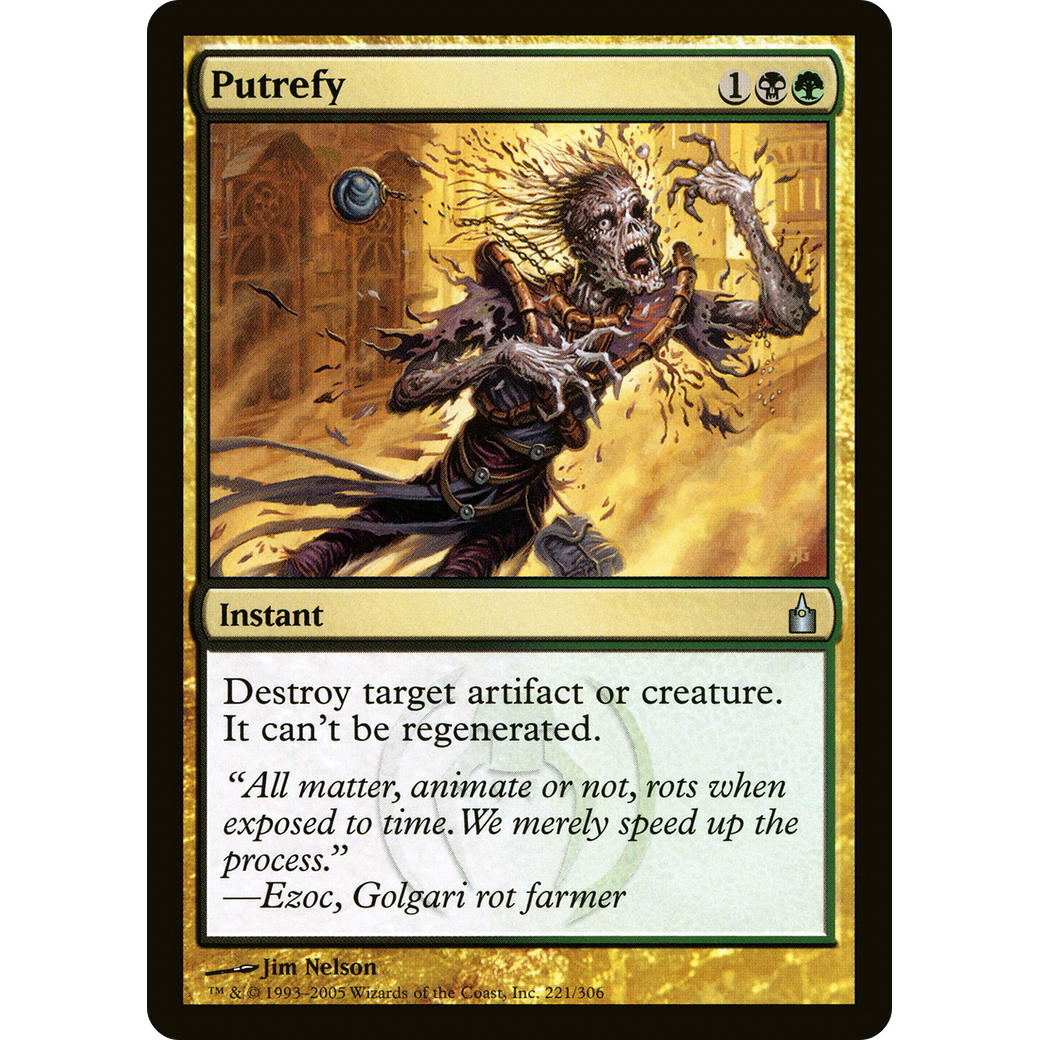 Putrefy (RAV-221) - Ravnica: City of Guilds Foil