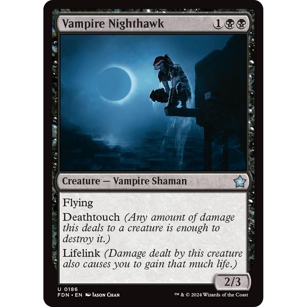 Vampire Nighthawk (FDN-186) - Foundations Foil