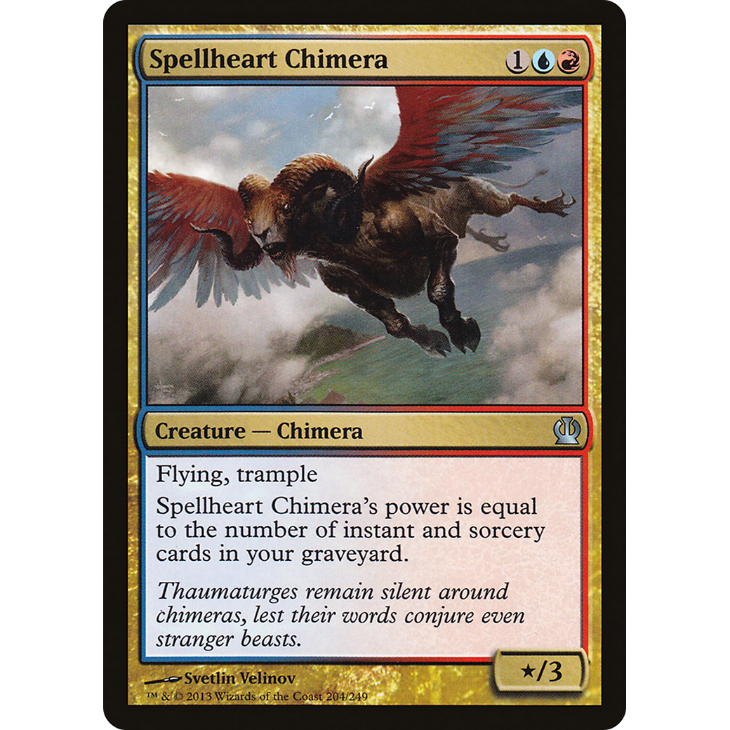 Spellheart Chimera (THS-204) - Theros Foil