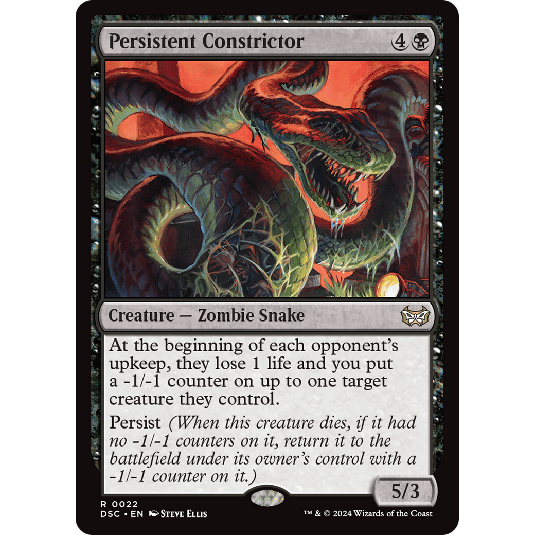 Persistent Constrictor (DSC-022) - Duskmourn: House of Horror Commander