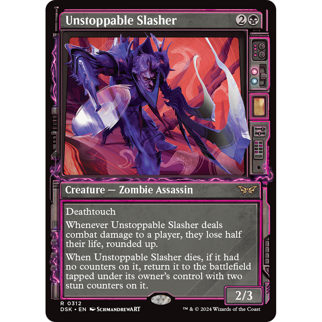 Unstoppable Slasher (DSK-312) - Duskmourn: House of Horror: (Showcase) Foil
