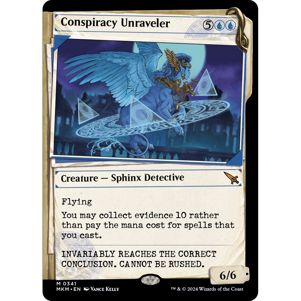 Conspiracy Unraveler (MKM-341) - Murders at Karlov Manor: (Showcase) Foil