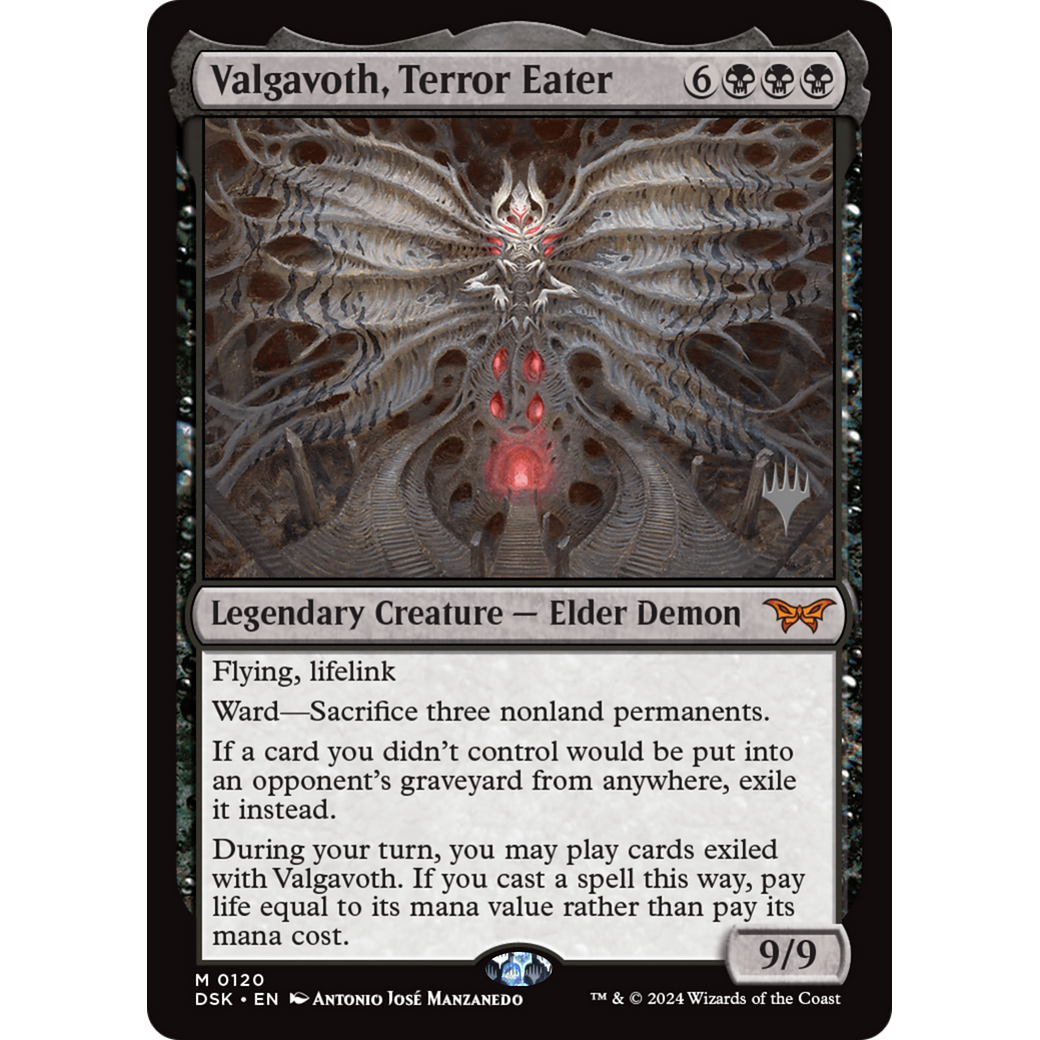 Valgavoth, Terror Eater (PPDSK-120P) - Duskmourn: House of Horror Promos