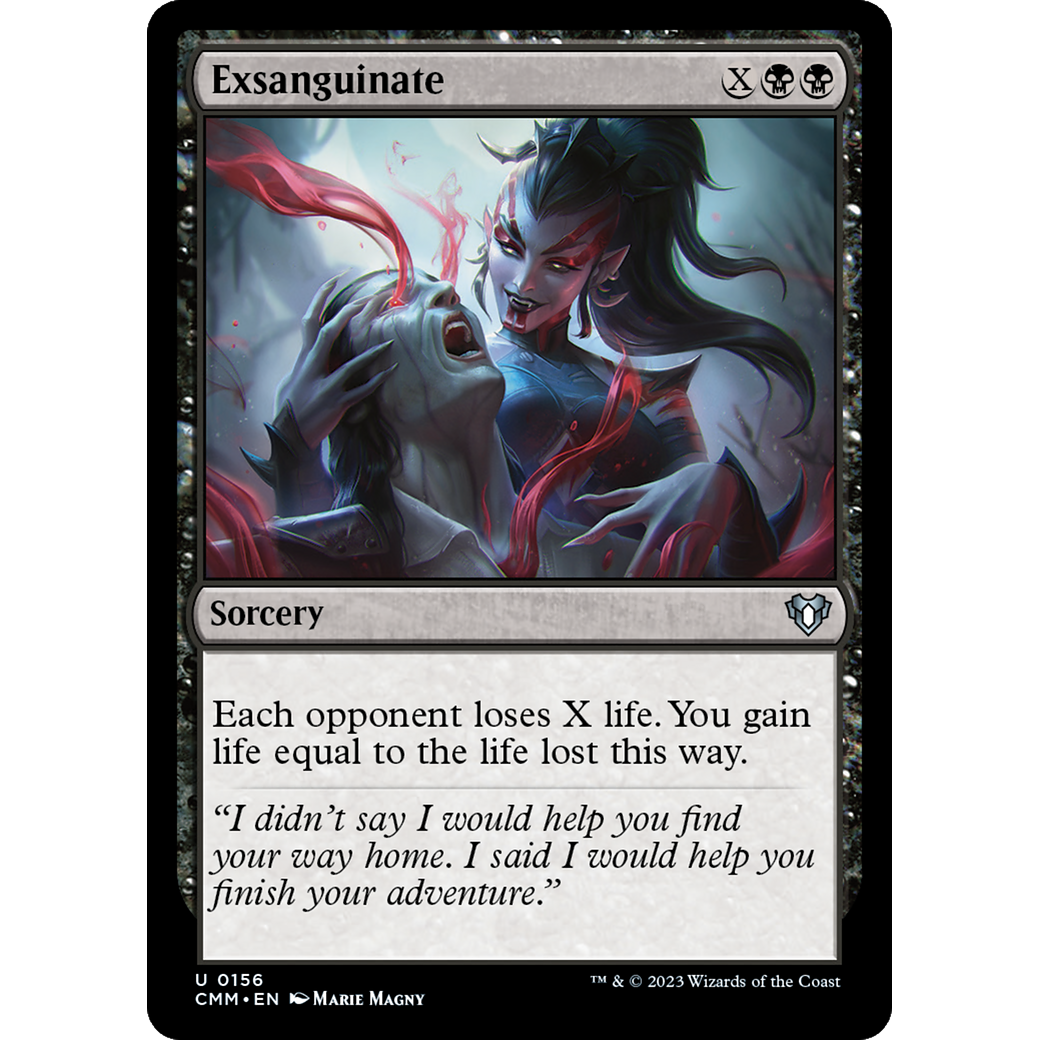 Exsanguinate (CMM-156) - Commander Masters Foil