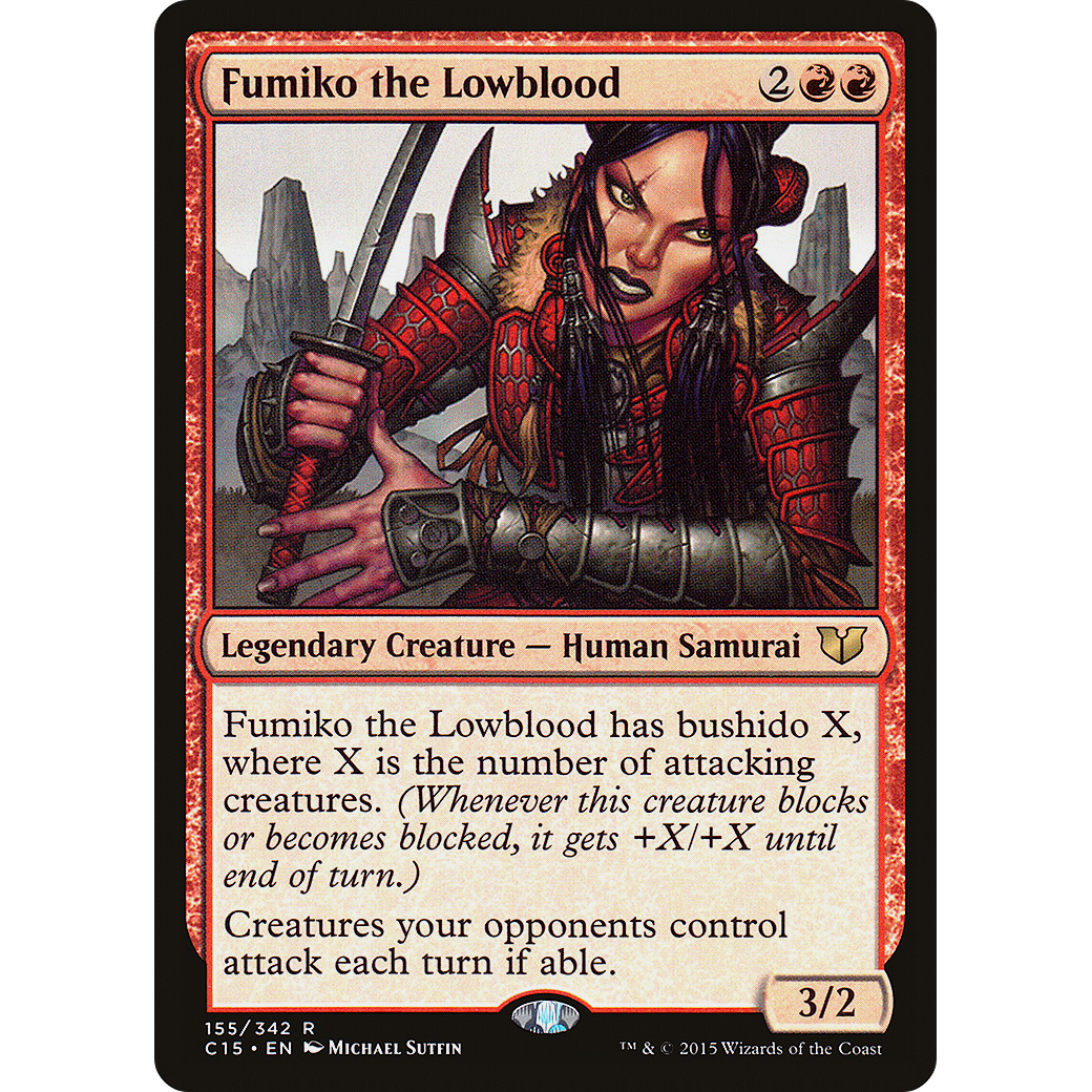 Fumiko the Lowblood (C15-155) - Commander 2015