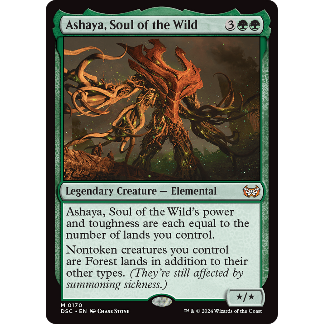 Ashaya, Soul of the Wild (DSC-170) - Duskmourn: House of Horror Commander