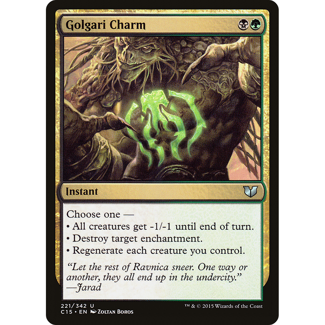 Golgari Charm (C15-221) - Commander 2015