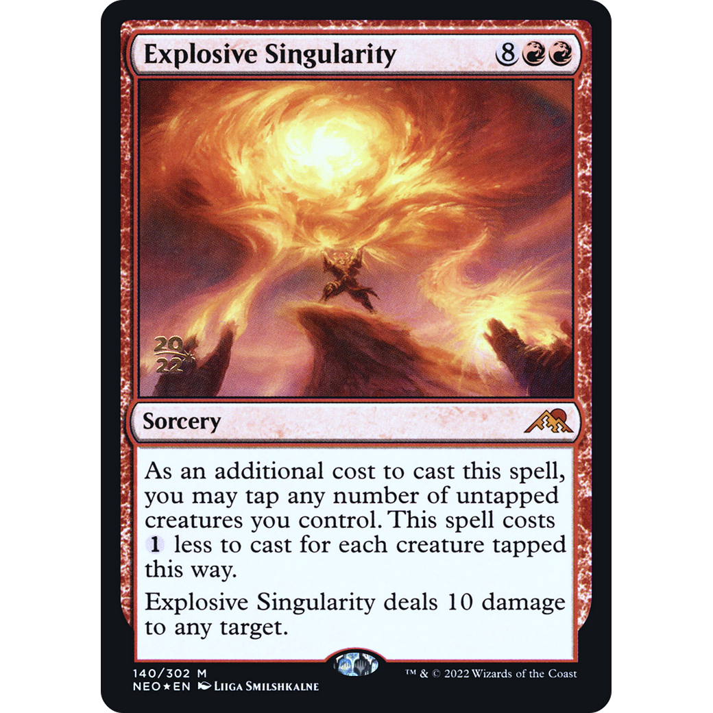 Explosive Singularity (PRE-140S) - Kamigawa: Neon Dynasty Promos Foil