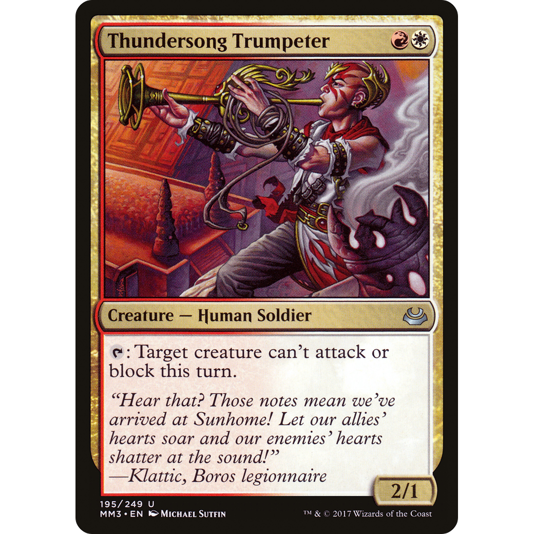 Thundersong Trumpeter (MM3-195) - Modern Masters 2017 Foil