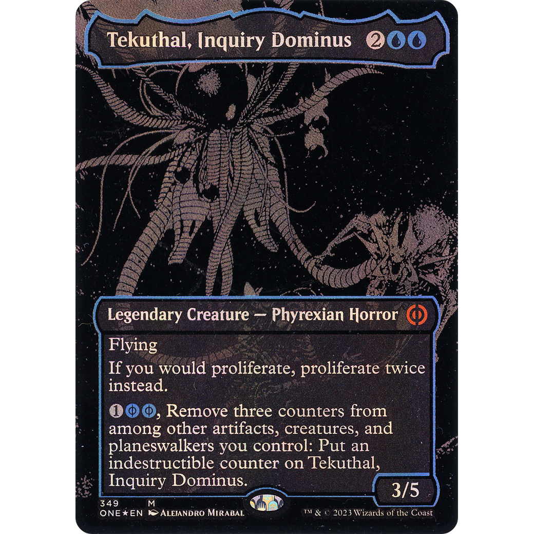Tekuthal, Inquiry Dominus (ONE-349) - Phyrexia: All Will Be One (Borderless) Foil