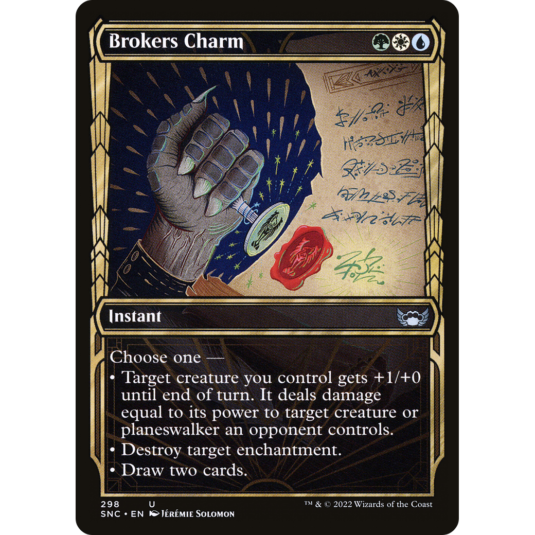 Brokers Charm (Showcase) (SNC-298) - Streets of New Capenna: (Showcase) Foil