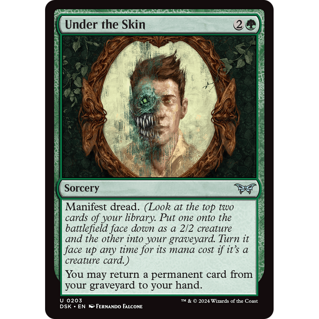 Under the Skin (DSK-203) - Duskmourn: House of Horror Foil