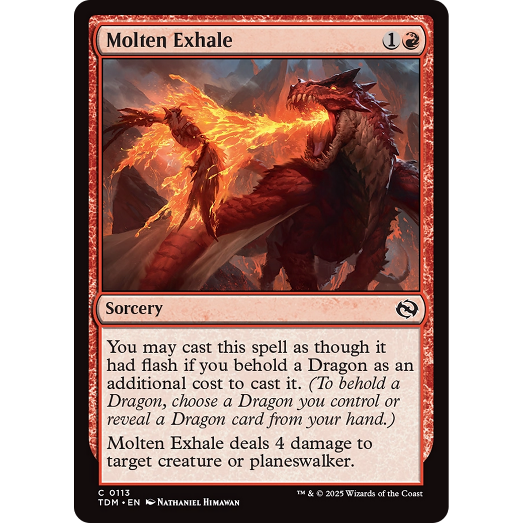 Molten Exhale (TDM-113) - Tarkir: Dragonstorm Foil