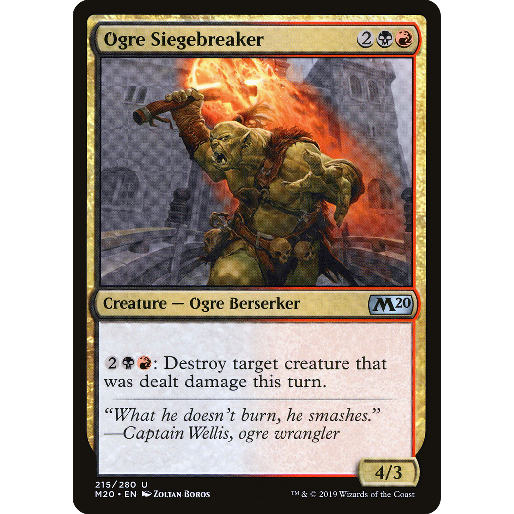 Ogre Siegebreaker (M20-215) - Core Set 2020 Foil