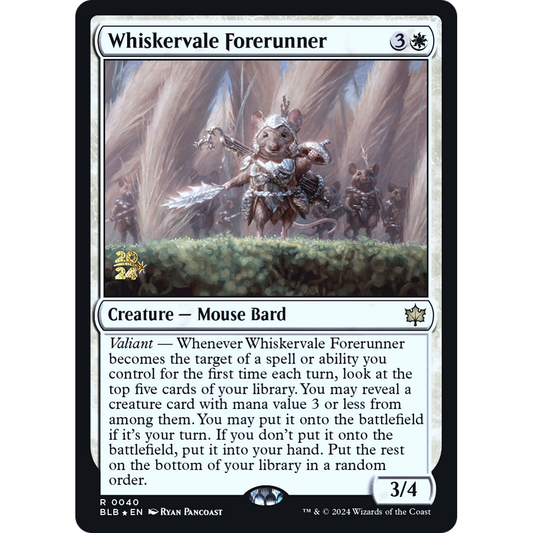 Whiskervale Forerunner (PRE-40S) - Bloomburrow Promos Foil