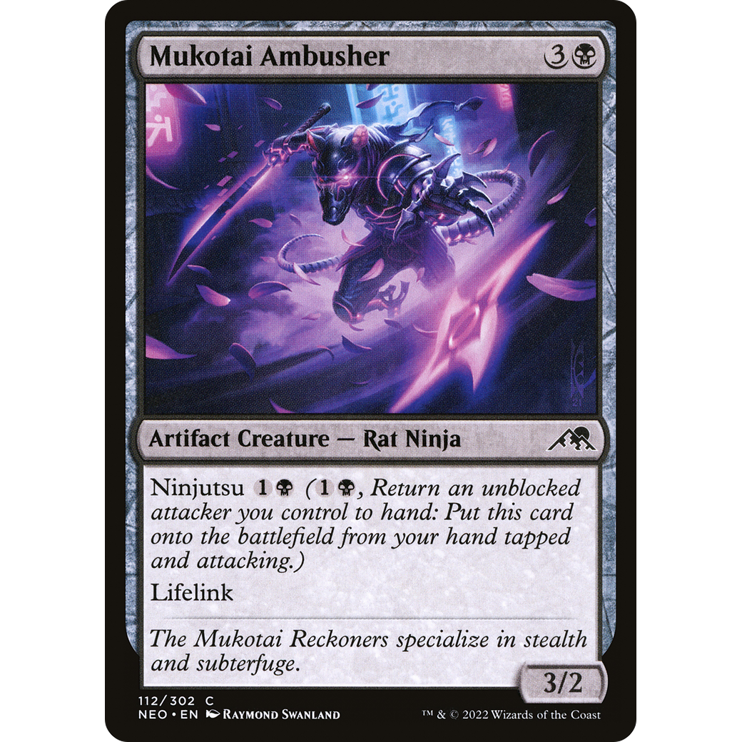Mukotai Ambusher (NEO-112) - Kamigawa: Neon Dynasty Foil