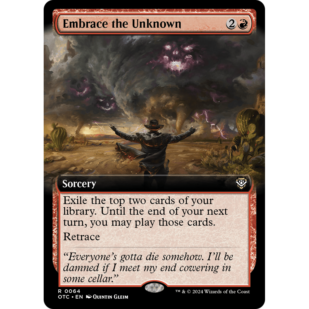 Embrace the Unknown (OTC-064) - Outlaws of Thunder Junction Commander: (Extended Art)
