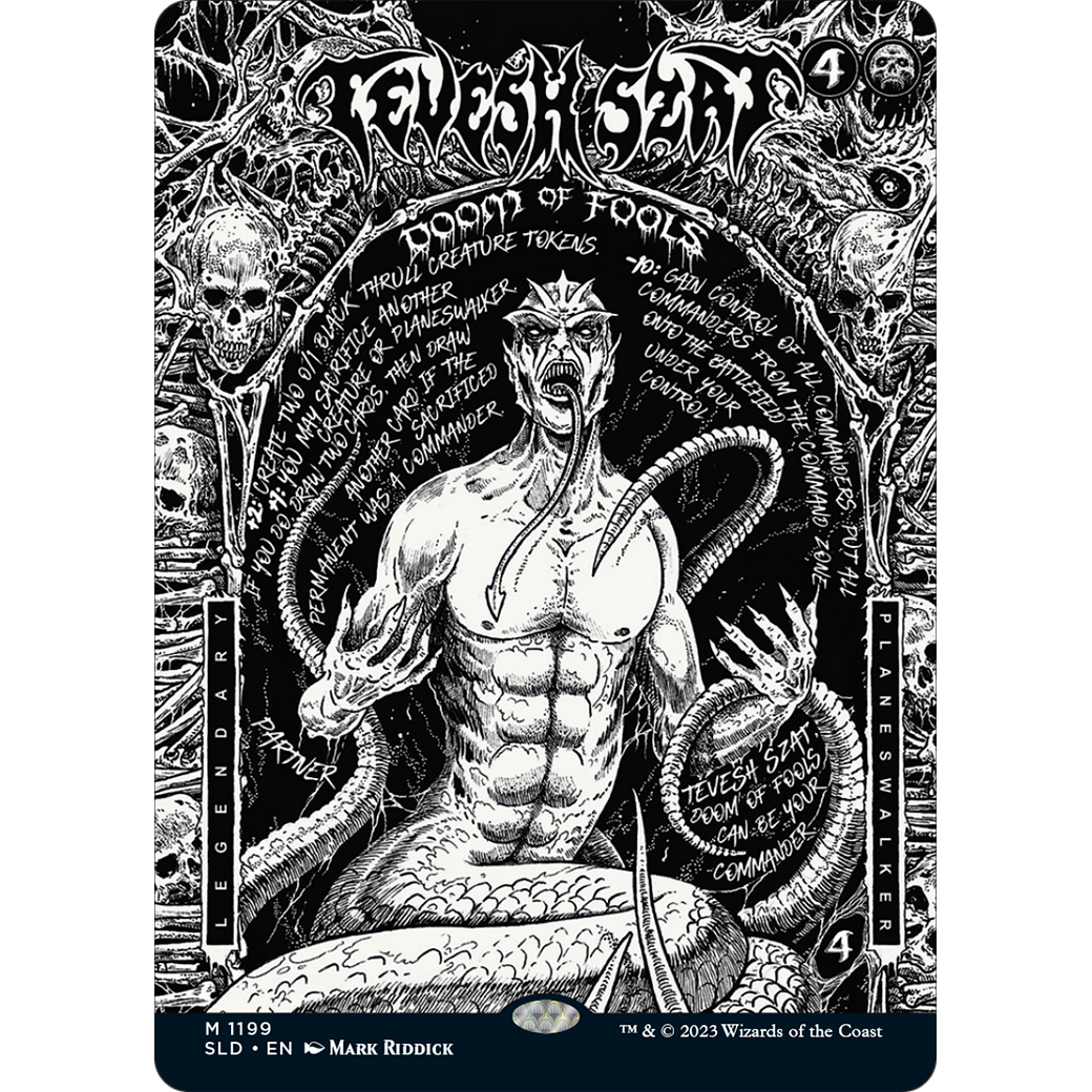 Tevesh Szat, Doom of Fools (SLD-1199) - Secret Lair Drop: (Full Art) (Borderless)