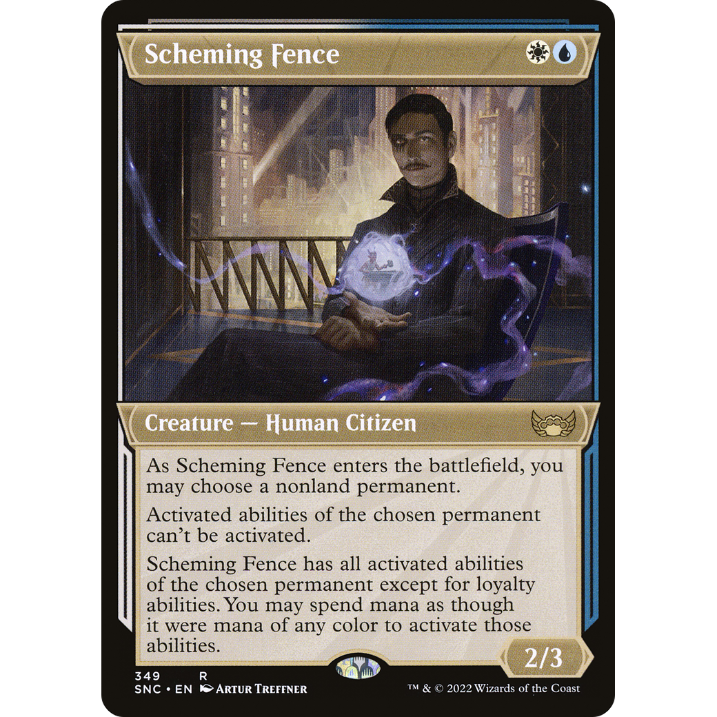 Scheming Fence (Showcase) (SNC-349) - Streets of New Capenna: (Showcase)