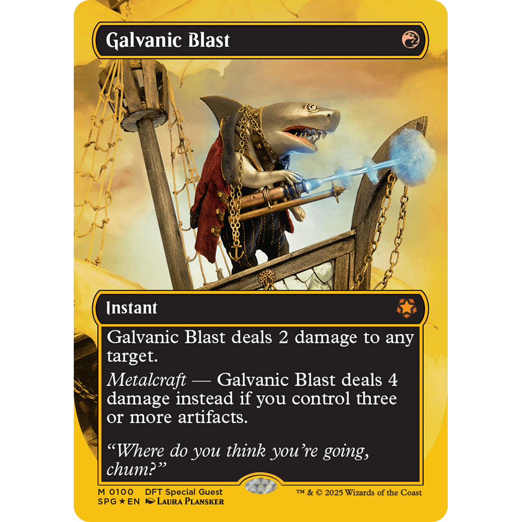 Galvanic Blast (Borderless) (First-Place Foil) (SPG-100) - Special Guests (Borderless) Foil