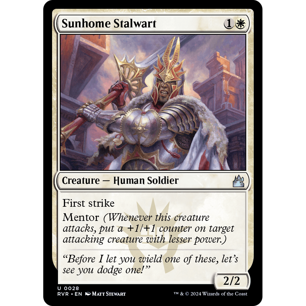 Sunhome Stalwart (RVR-028) - Ravnica Remastered Foil