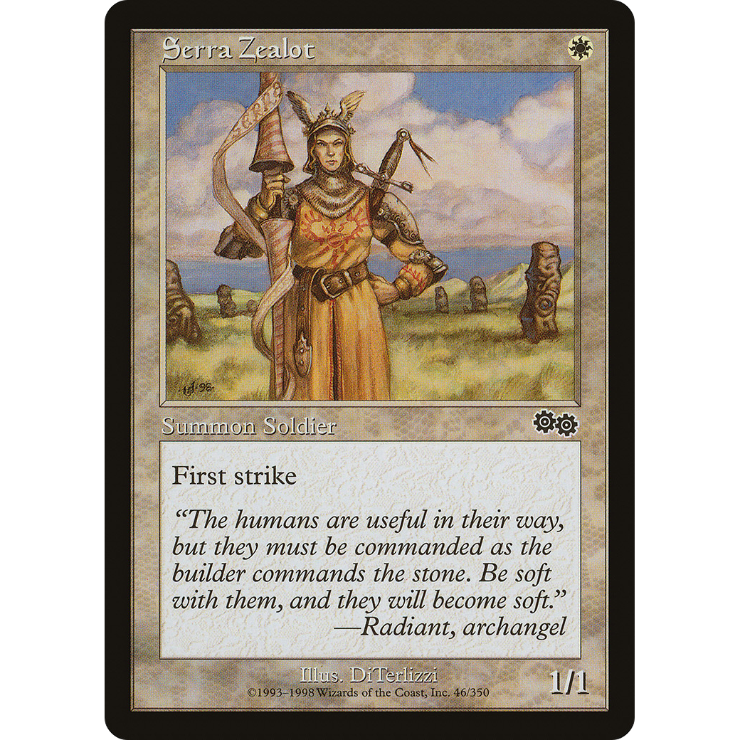 Serra Zealot (USG-046) - Urza's Saga