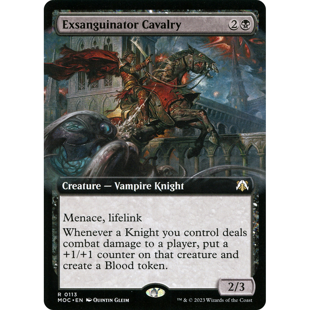 Exsanguinator Cavalry (Extended Art) (MOC-113) - March of the Machine Commander: (Extended Art) Foil